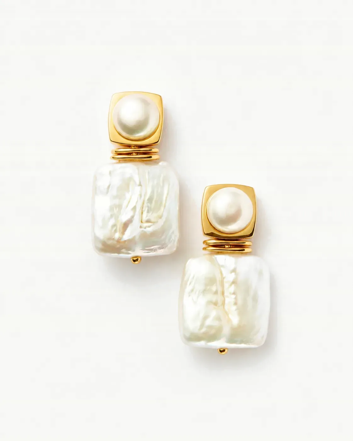 The Astoria Baroque Square Studs